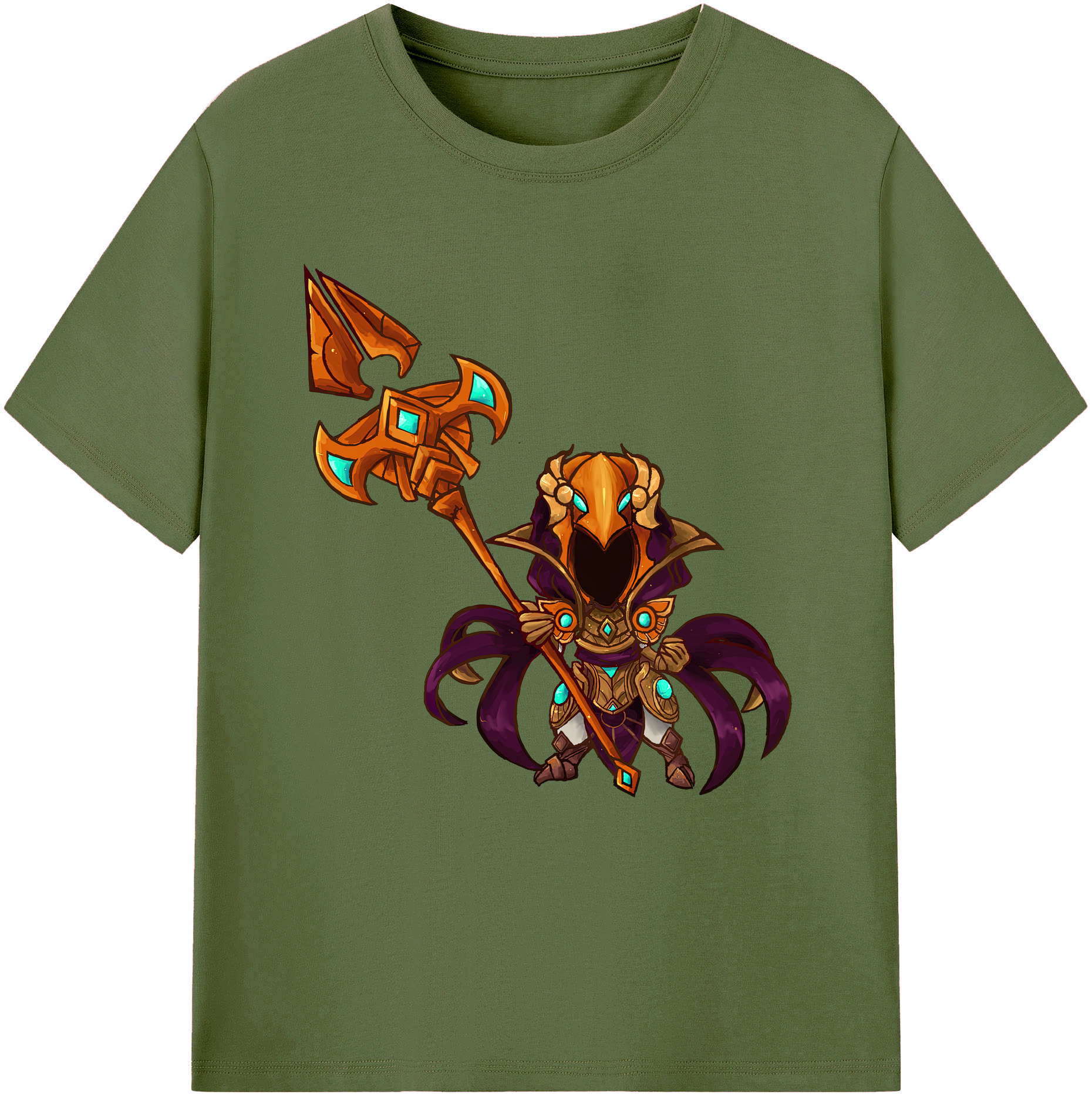 リーグ・オブ・レジェンド League of Legends LOL 綿100％半袖Tシャツ（フロントプリント）